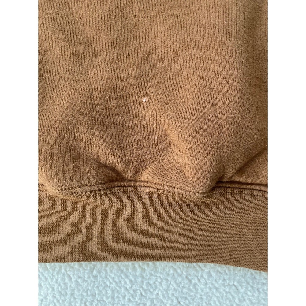 Jerzees Mens Small Hoodie Brown Nucor American Made Steel Graphic Pullover - Picture 6 of 16